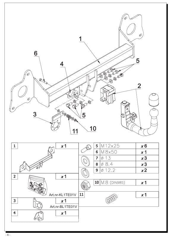 Tesla Model Y Tow Hitch TE01V