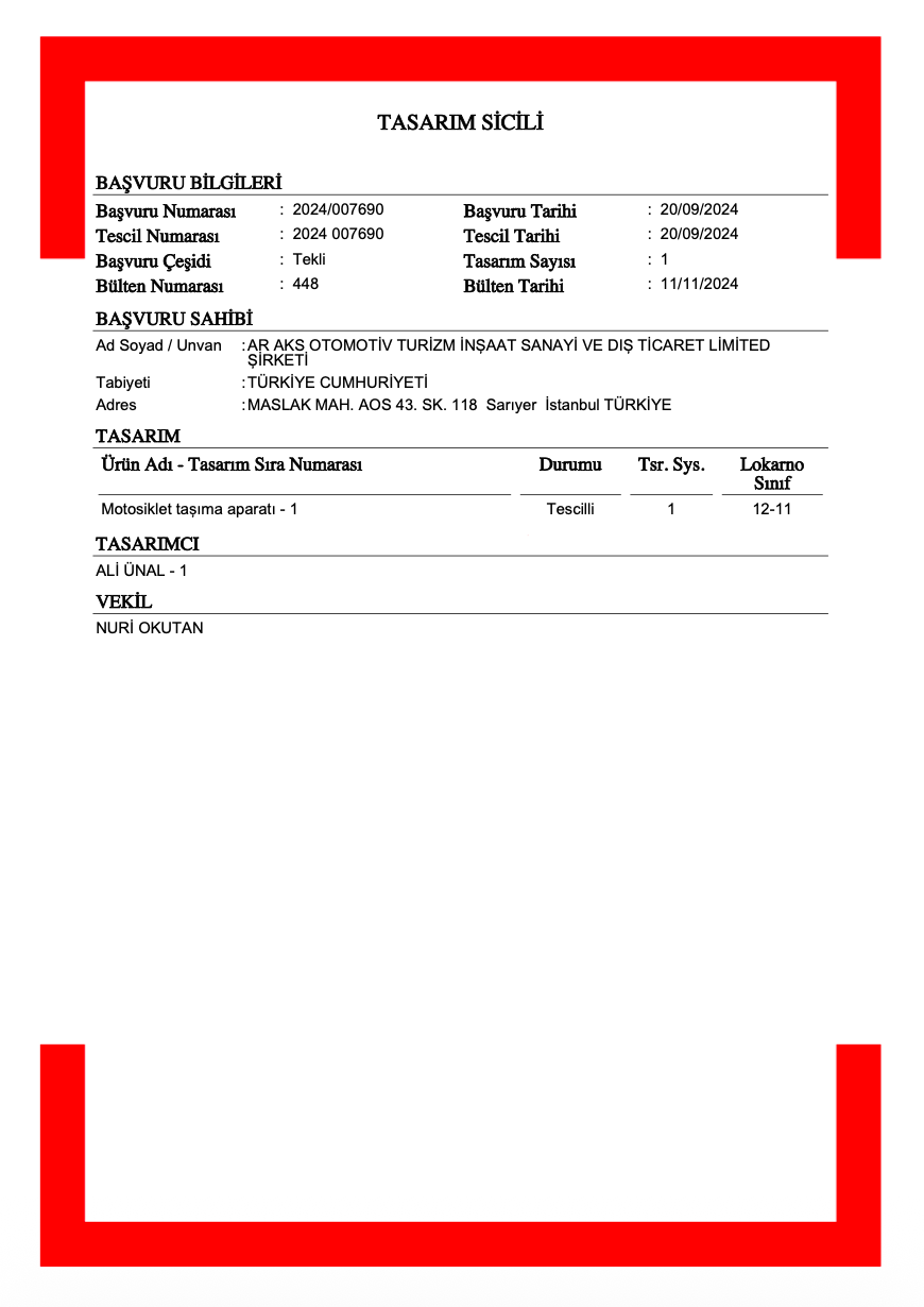 Sabit Motosiklet Taşıma Aparatı | Profesyonel Motor Treyleri