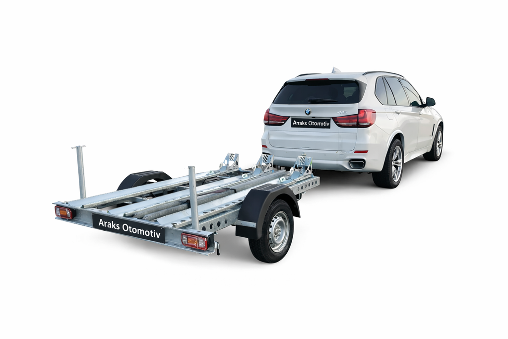 Motor Taşıma Römorku | 3’lü Kapasiteli Galvaniz Profesyonel Motosiklet Treyleri
