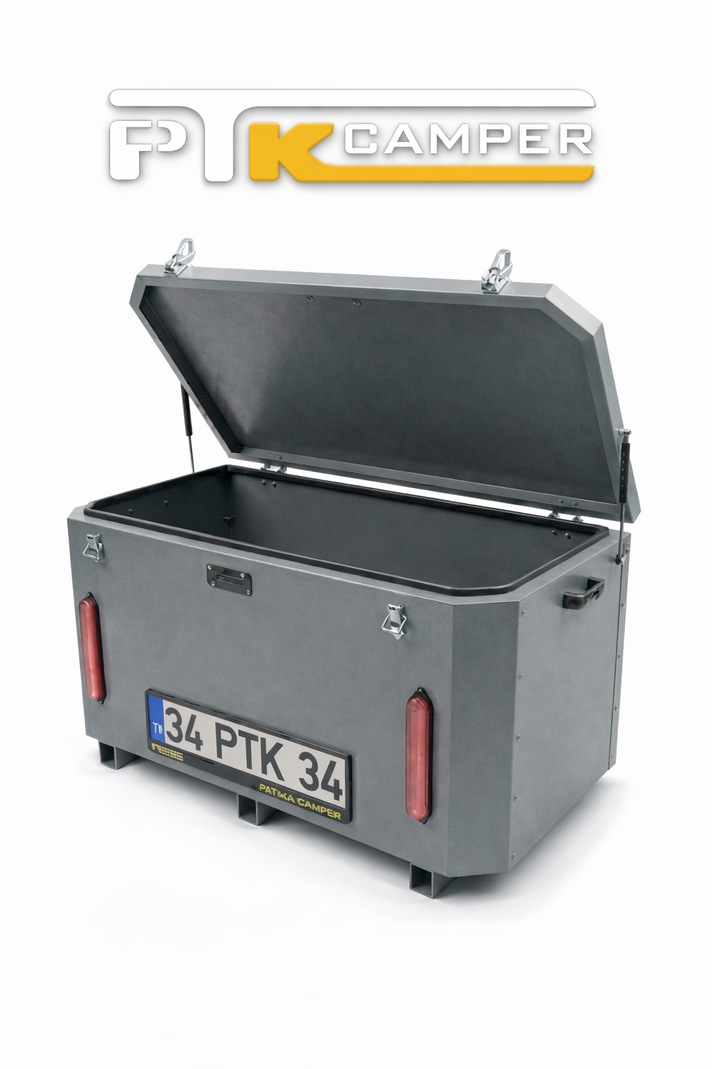 P-BOX Araç Arkası Taşıma Sandığı | Çelik Bagaj Kutusu