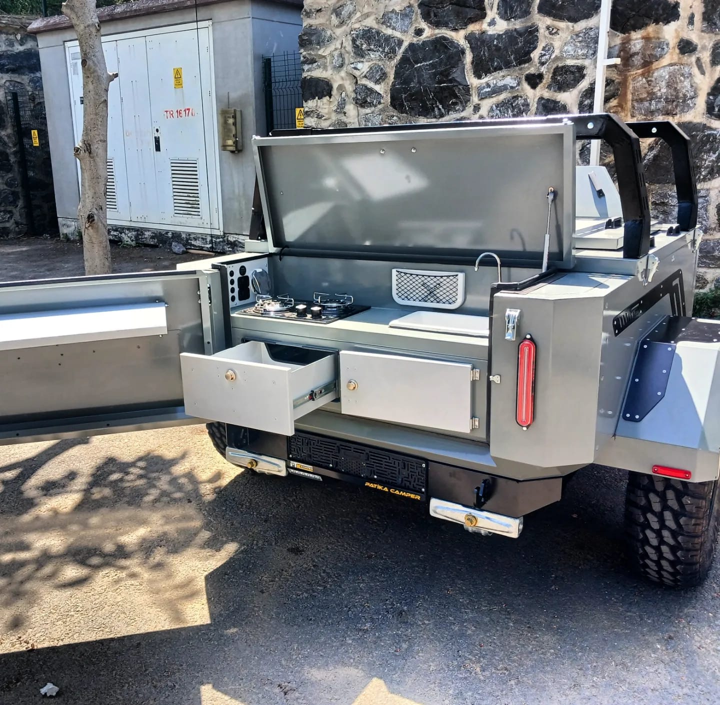 Patika Camper X100 Camping Trailer Standard Equipment