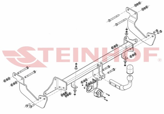 Ford Tourneo Courier Çeki Demiri 2014–2023 | F-305
