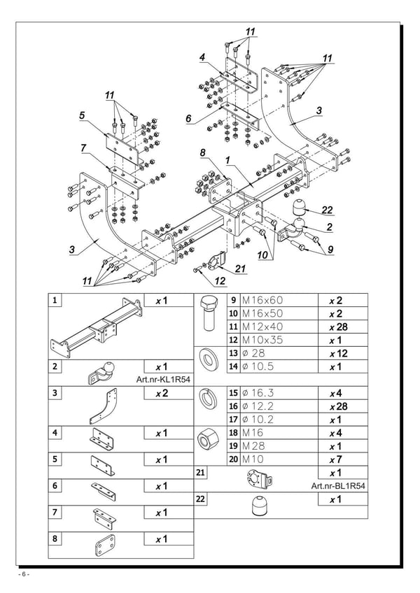 Iveco Daily Towbar Flanged Model (2014+) | I01