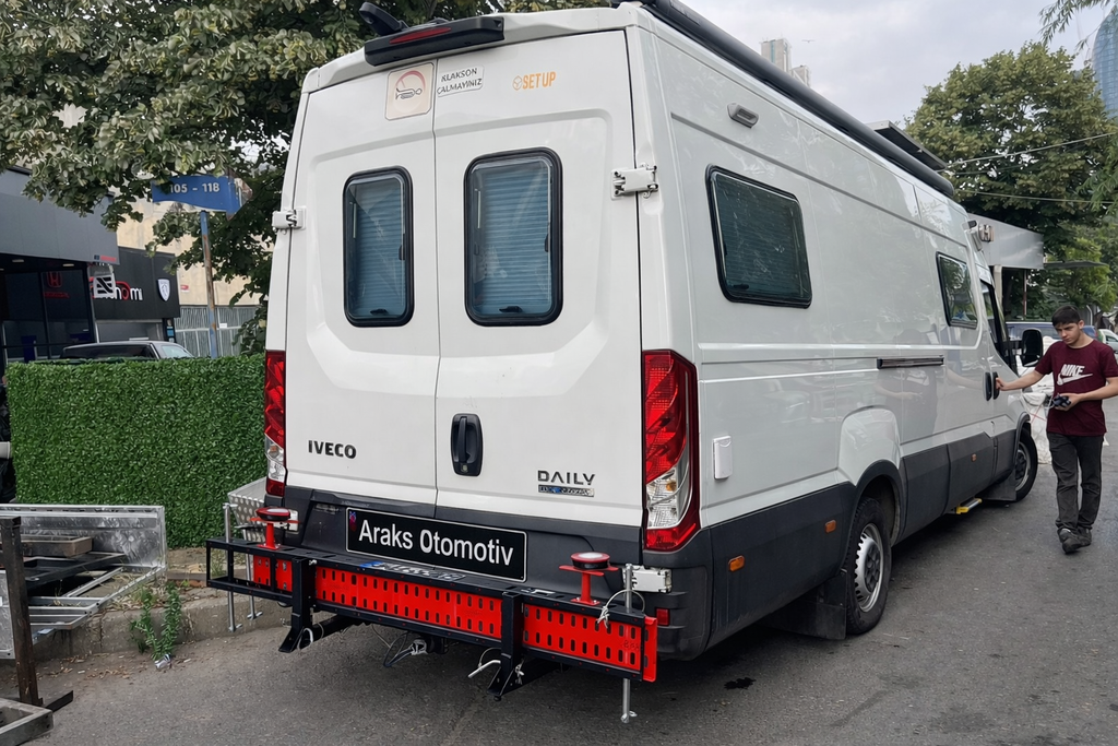 Pratik Motosiklet Taşıyıcı | Araç ve Karavan Arkası Katlanabilir Motor Taşıma Aparatı