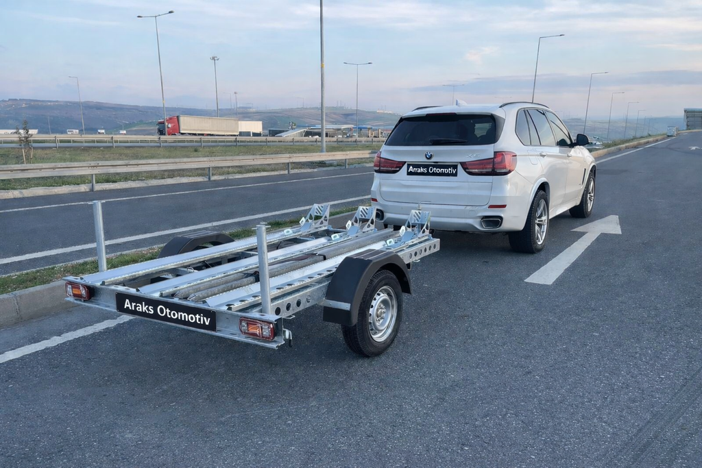 Motor Taşıma Römorku | 3’lü Kapasiteli Galvaniz Profesyonel Motosiklet Treyleri