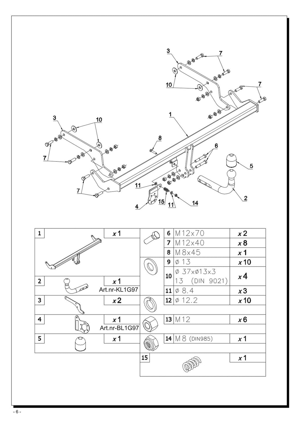Captur Detachable Towbar 2019 G97
